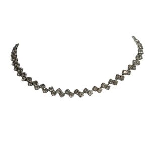 Dazzling Silver Crystal Necklace
